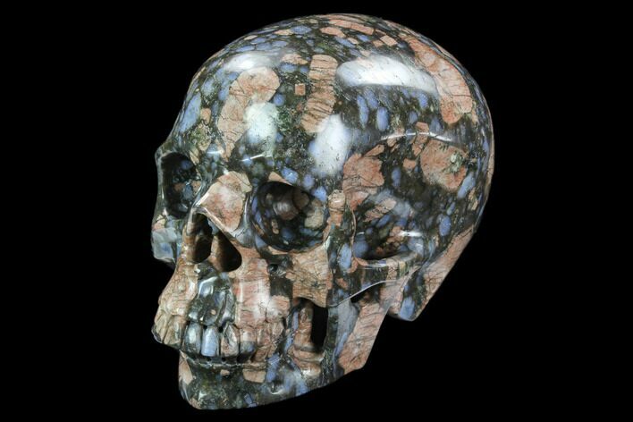 Carved, Que Sera Stone Skull #127565